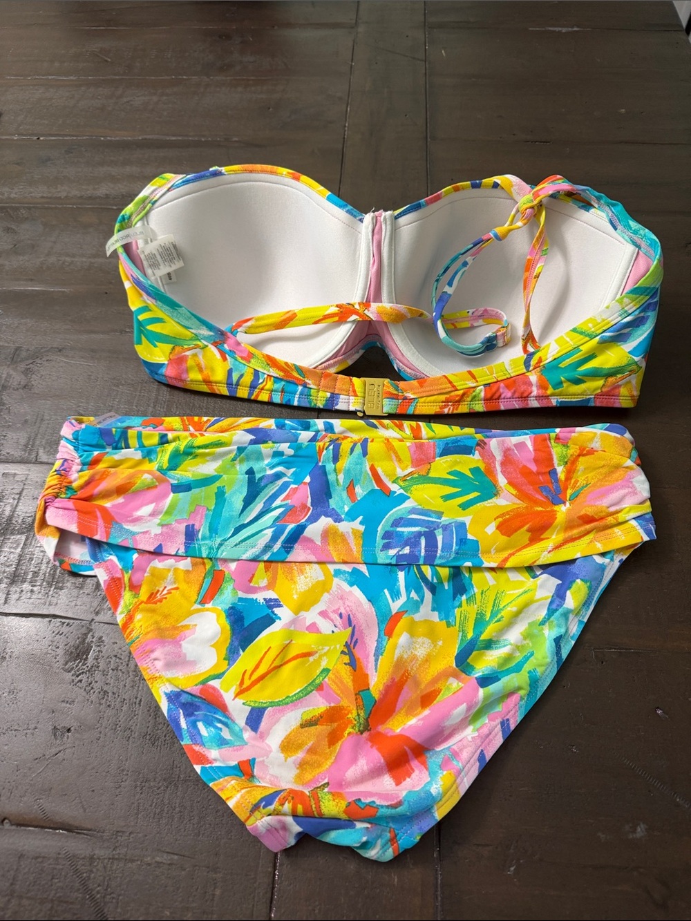 Bleu Rod Beattie Bright Tropical Two-Piece Bikini Set - Multicolor Floral - Picture 2 of 11